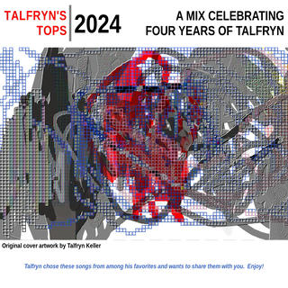 Album cover featuring original abstract artwork by Talfryn Keller